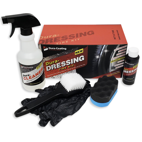 dura dressing Dura-Dressing Total Tire Kit XL (2 Cars/SUV/Pickup Truck) Made In USA Original (Gloss) Cleaner as its the same price Dura-Dressing Tire Coating - 1