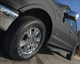 ColorLugs gray silver colored lug covers on silver truck wheel