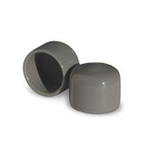 Gray silver ColorLugs BoltCaps — flexible, durable and form-fitting vinyl lug bolt covers
