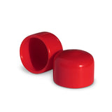 Red ColorLugs BoltCaps — flexible, durable and form-fitting vinyl lug bolt covers